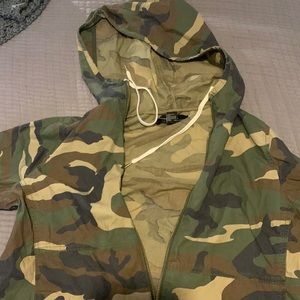 Camo cotton coat